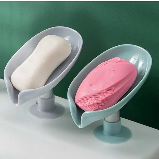 Self-Draining Leaf Soap Box for Bathroom & Kitchen Sink